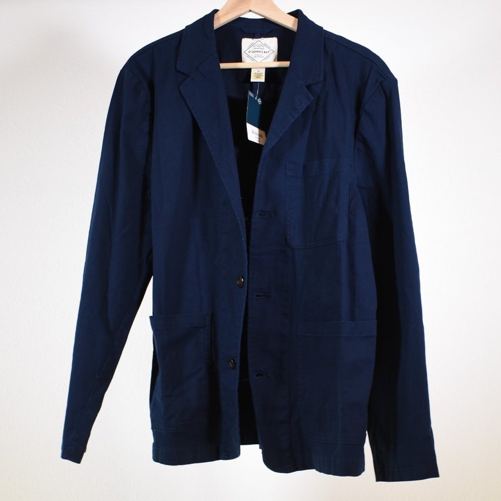 St Johns Bay Mens Classic Fit Twill Blazer